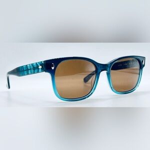 Corrine McCormack Whitney Blue Oval Horn-Rimmed Sunglasses Frames Only